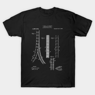 Movie Filmstrip Patent Art T-Shirt